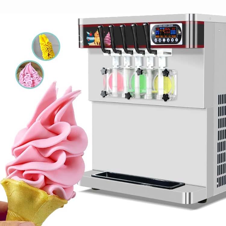 Commercial ETL countertop hard ice cream machine for restaurant
