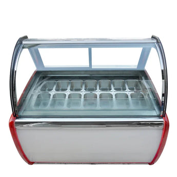 Anti-fog glass function Auto defrost,Air convection design,14 pans Gelato Display Freezer/Ice Cream Showcase Display cooler gelato Freezer - Kolice
