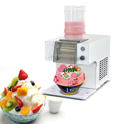 Kolice Snowflake Ice Machine, 120lbs/Day, 260W, 2L Bucket, Air Cooling, Food Grade 304 Roller, for Home Use