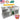 ETL certificate 21 inches Double Squart Pan Fried Ice Cream Roll Machine Smart AI Temp Control Transparent Sneeze Guard 10 Refrigerated Buckets - Kolice