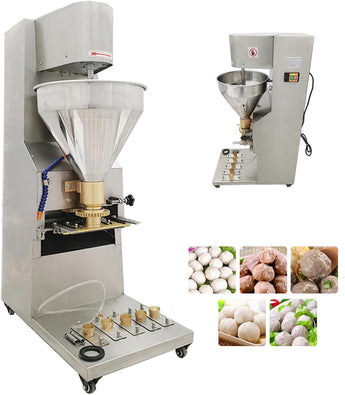 Meatball Forming Machine Meatball Maker Electric Commercial Stainless Steel Meatball Former with Dia 18/22/26/28/30/32mm Dies Automatic Beef Fish Pork Meat Baller Max 300pcs/min - Kolice