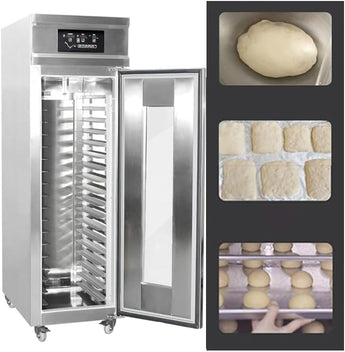 Dough Baking Proofer freezer,Bread Proofer,Fermenter-Integrated Freezing,Thawing,Keep Fresh and Fermentation,16 Trays,600L,Temperature : -22C to 45C,Timer Control - Kolice