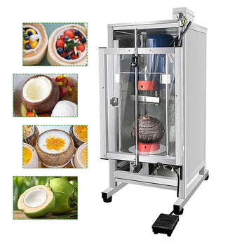 Commercial Electric Coconut Shell Opening Machine Adjustable Shell Mouth Cutting - Kolice