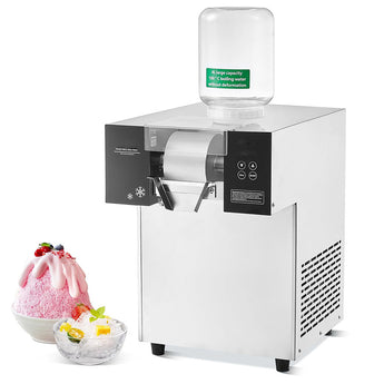 JX100F2 Electric Shaved Ice Machine, 396 lbs/day Snow Cone Shaver, Snowflake Ice Machine, Air Cooling for Restaurant, Food Truck, Milktea Shops - Kolice