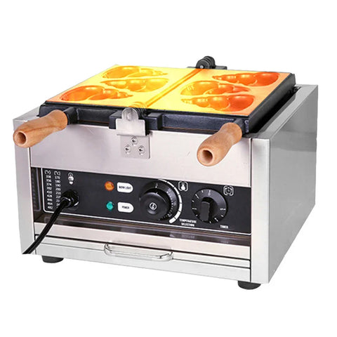 3 Pieces 6Pcs Commercial Use Non-Stick 110V 220V Electric Poo Waffle Maker Baked Pastry Poo Waffle Maker Making MachineShit-Shaped Waffle Maker