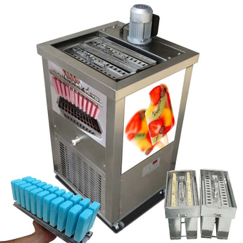 Brazilian Ataforma Slim Ice Sticks Popsicle Machine Ice candy Lolly Lollipop Making Machine 2 Slim Mold Set with 26 pcs - Kolice