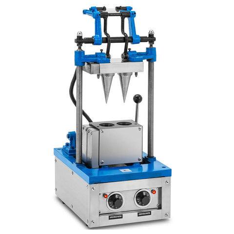 Automatic ice cream crispy pizza Edible Wafer Biscuit Waffle Cone Cup Making Machine, 2 molds