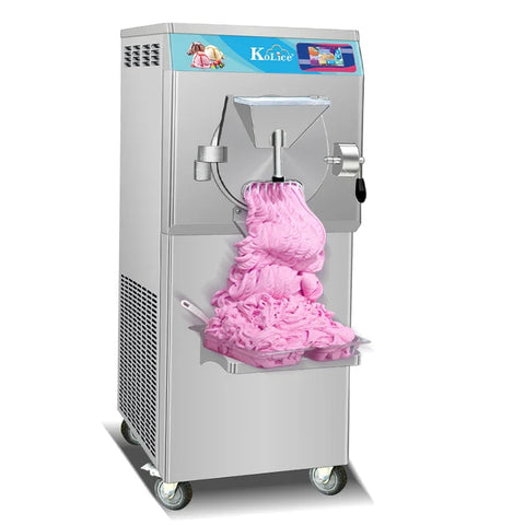 ETL CE Gelato Hard Ice Cream Machine Italian Water Ice machine with Stronger Stainless Steel Door and Hinge