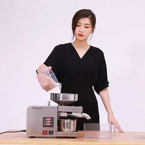 Kolice Automatic soybean peanut hot and cold Oil Press Machine, Grade Extractor Oil Expeller for Flax Peanut Castor Hemp Seed
