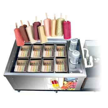 Heavy Duty 8 mold sets ice popsicle pops machine ice lolly making machine ice sticks machine - Kolice
