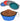 Collapsible Portable Silicone Big Dog Bowls,2 Pack,34 oz/Each Bowl,Silicone Basic Bowl with Plastic Rim and D-Ring,Foldable Travel pet Feeder,Portable Basic Bowl for Dog (Blue) - Kolice