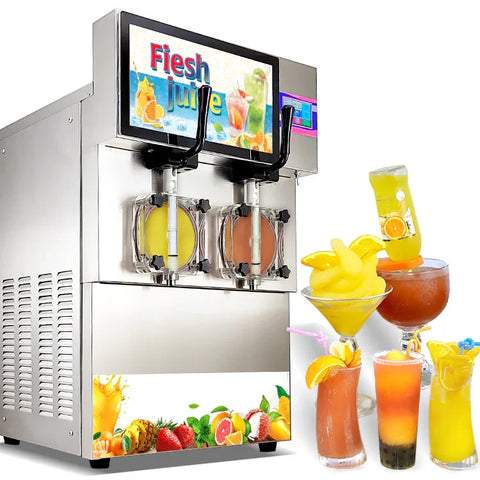 Machine à boissons glacées Margarita, Milkshake, Slushie, machine à cocktails, boissons gazeuses glacées, café glacé, bière glacée, Machine à thé à bulles
