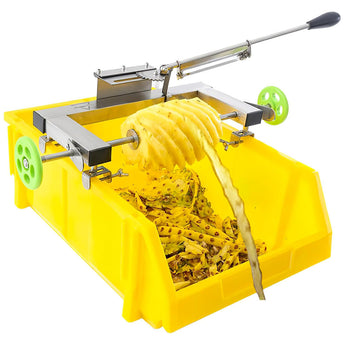 Pineapple Peeler Pineapple Slicer Pineapple Peeler Pineapple Skin Peeling Tool Pineapple Peeler Machine Kit with 5 Replacement Blades for Home Supermarket Stall (with rubber frame) - Kolice