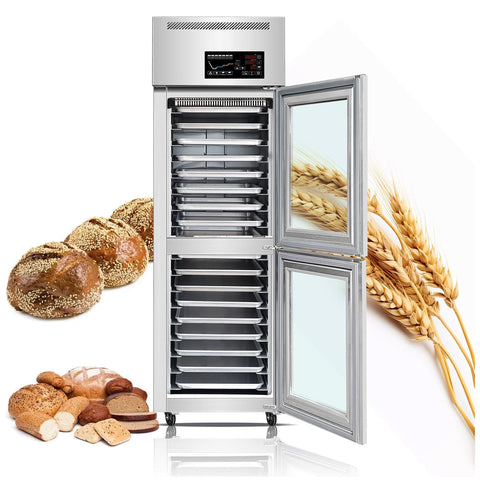 Kolice 18 Trays Bread/Dough Proofer, 650L, 4-in-1 Freezing Thawing Fermentation Keeping Fresh, -15°C to 45°C, 110V 1500W, Commercial Bakery