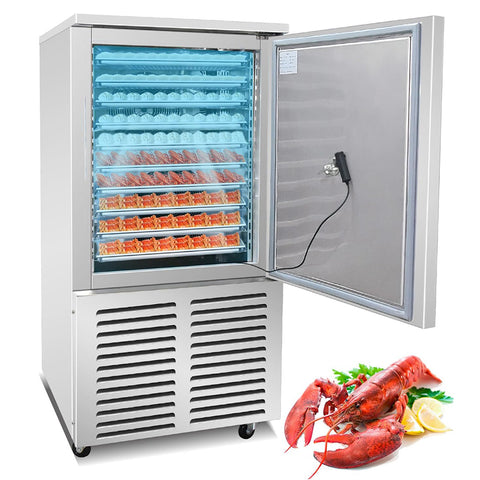 Kolice Commercial 110V 60HZ US 10 plateaux refroidisseur rapide congélateur coffre congélateur par lots congélateur rapide pour crème glacée dure viande fraîche poulet poisson