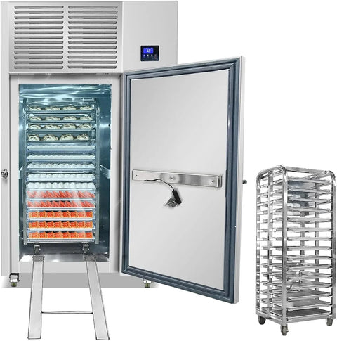 Heavy Duty 30 Trays Blast Flash Chiller temperature with Trolley, Blast Freezer, shock Cabinets, Chest Freezer with goods Cart