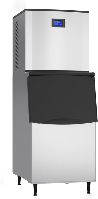 Ice Cube Making Machine-550 LBS/Day Auto Cleaning Air Cooling for Hotel,Bars, Cafes, Restaurant, Ice Cream Store, Dessert Shops - Kolice