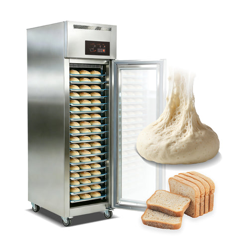 Full size 26" x 18" 18 Trays Baking Proofing cabinet, Bread Proofer, Dough Proofer freezer for Baking - Integrated Freezing, Thawing, Keep Fresh and Fermentation -22°C to 45°C