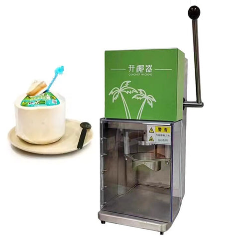 Kolice Commercial Automatic Coconut Opener, 6-8cm Opening Diameter, 110V 60Hz, Hand-Pressed Operation for Coconut Water & Jelly