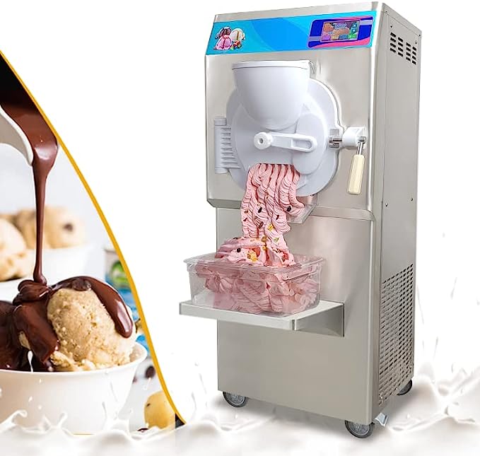 ETL Hard Ice Cream Machine Gelato Ice Cream Making Machine Italian Water Ice maker-Italy Designed Extra Strong Door 9-11 Gal per Hour