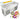 ETL certificate 21 inches Double Squart Pan Fried Ice Cream Roll Machine Smart AI Temp Control Transparent Sneeze Guard 10 Refrigerated Buckets - Kolice