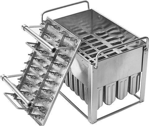 Food grade 304 stainless steel small size ice popsicle lollipop making mold set ice pop mold tools ice lolly molds with 40 pcs cavities