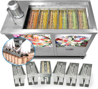 Ataforma Brazil 6 slim mold sets ice popsicle machine ice sticks machine ice pops machine minus 26 pcs popsicle stick per set - Kolice