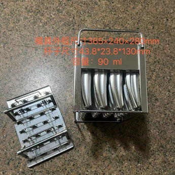 Ice popsicle making mold set Banana shape food grade S304 ice lolly pop mold tools ice lollipop mold sets with 40 pcs popsicle stick per mold set - Kolice