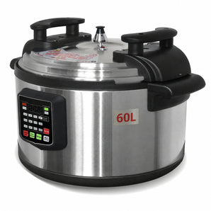 60L (63.4 QT) Pressure Cooker, Multi Cooker Pressure Canner With Non-stick Inner Pot, 5000W, For Hotel Canteen Restaurant and Household Kitchen