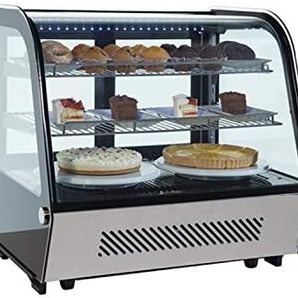 Countertop 3-tiers Cake Display Refrigerator Bakery Cabinet Bakery Display Showcase Cooler Cake Display Fridgewith LED Lighting