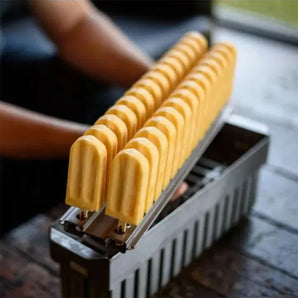 Stainless steel Brazilian Ataforma Slim ice popsicle pop lolly candy mold set with 26 cavities - Kolice