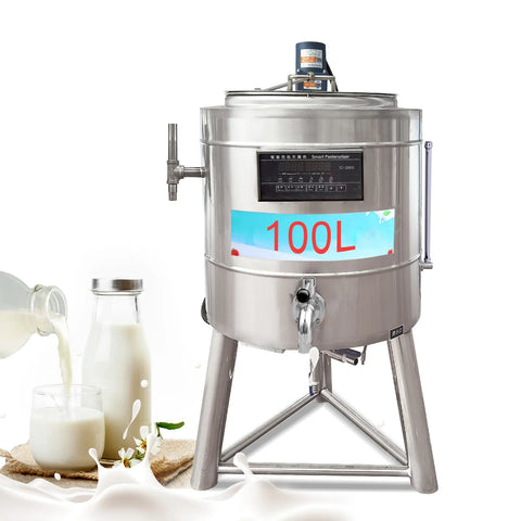 Pasteurisateur commercial de machine de pasteurisation de 100L pour la crème glacée au lait 