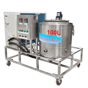 100L capacity Refrigerated Pasteurization Machine with compressor Cooling Function for Milk Juice Beer Sauce Sterilization Dairy Equipment