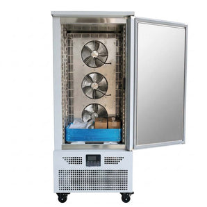 Heavy Duty 15 Trays Bakery Shock Freezing Blast Chiller & Freezer, Chest Freezer, Frozen Dough Blast Fridge for Hotel,Restaurant,Bakery -Lowest Temp. -40°F(-40°C) (15 trays)