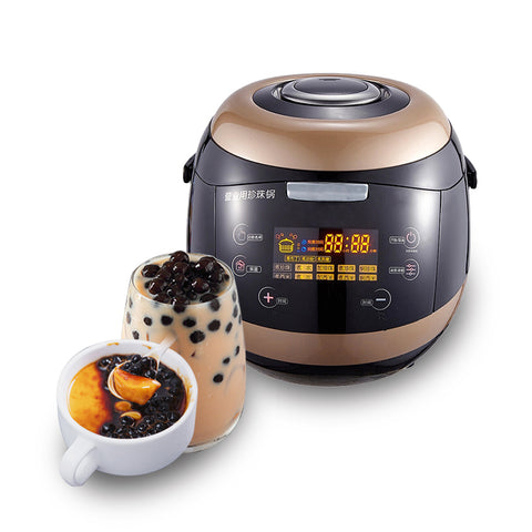 Boba Tapioca Maker Pearl Cooker, 5L Automatic Non-Stick Pearl Maker with Touchscreen, Bubble Tea Cooker for Tea Sago Pearl Milk Tea Restaurant, Pearl milk tea pearl production pot