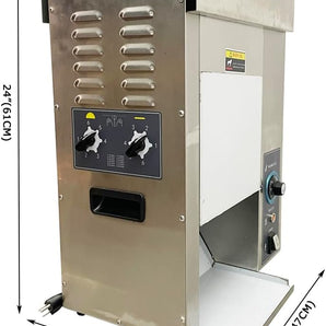 Burger Machine, Vertical 2000W Chain Type Automatic Unlimited Electric Bun Toaster for Grilling Browning EGO Temperature Control 50-300°C Adjustable