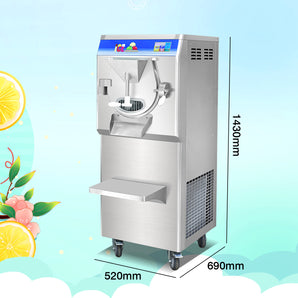 Kolice ETL Certificat Commercial Gelato Machine à crème glacée dure Machine à glace à l'eau italienne avec porte et charnière en acier inoxydable plus solides