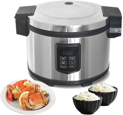 Electric Automatic Rice Cooker Rice Warmer with Non-stick Inner Pot, 17QT/90 Cup Cooked Rice, 1950W, For 220V