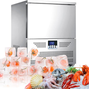 Commercial 5 Trays Bakery Shock Freezing Blast Chiller, Blast Freezer, Frozen Dough Blast Freezer, Freezer Cabinets for bread, ice cream, dumplings-Lowest Temperature -40°F(-40°C)