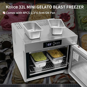 Bench top 32L Shock Flash Freezing Chest Blast Chiller batch Freezer ice cream hardening Cabinets