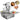 Doughnut Frying Making Machine Donut Maker- 3 Different Molds, Ball/Flower/Ring Shaped Donuts, dripping by hand, Dia.1.18~3.54 inches