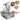 Doughnut Frying Making Machine Donut Maker- 3 Different Molds, Ball/Flower/Ring Shaped Donuts, dripping by hand, Dia.1.18~3.54 inches