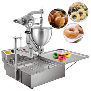 Doughnut Frying Making Machine Donut Maker- 3 Different Molds, Ball/Flower/Ring Shaped Donuts, dripping by hand, Dia.1.18~3.54 inches