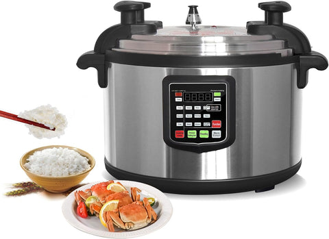 Multi-Function Pressure Cooker, Multi Cooker Pressure Canner With Non-stick Inner Pot, 55L (58 QT), 5000W, For Hotel Canteen Restaurant and Household Kitchen