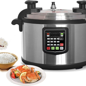 Multi-Function Pressure Cooker,Multi Cooker Pressure Canner With Non-stick Inner Pot, 55L (58 QT),5000W,For Hotel Canteen Restaurant and Household Kitchen