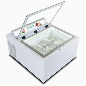 -20℃ desktop 3 pans ice cream gelato display showcase freezer chiller cabinet - Kolice