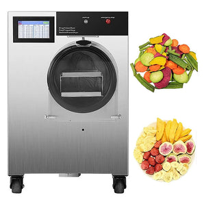 Vacuum Freezing Dryer Machine, Auto Food Dehydrator Lyophilizer, Dehydrator-Lowest Temperature: -40°F, 1500W, Compressor Included