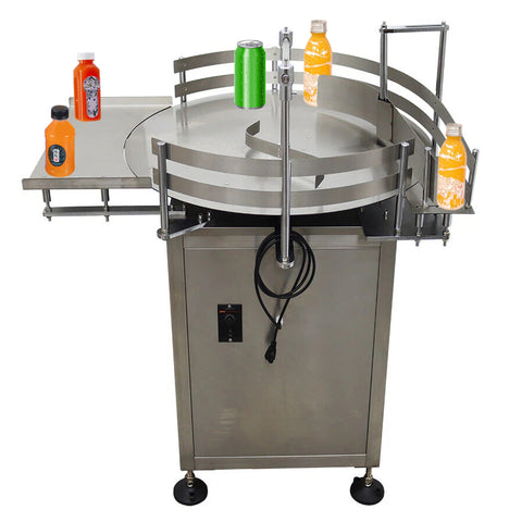 Kolice Automatic Round Bottle Distributing Machine, 23.6in/60cm Diameter, 200W, 110V, for Plastic & Glass Bottles, Food & Beverage Industry