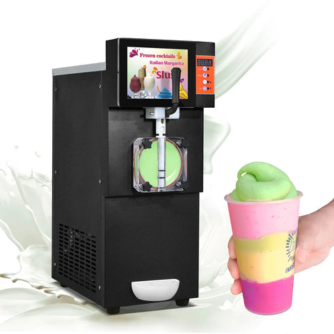 Smoothie glacé faisant la machine Slush Maker Machine à glace pilée Cocktail Magarita Slush Machine boisson glacée faisant la machine-réservoir unique