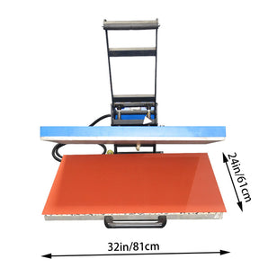 24x32 Inch Heat Press, 110V 6600W High Pressure Clamshell Heat Press Machine for Business, Large Professional Digital Control Heat Transfer Machine for Sublimation, Sliding Base Design